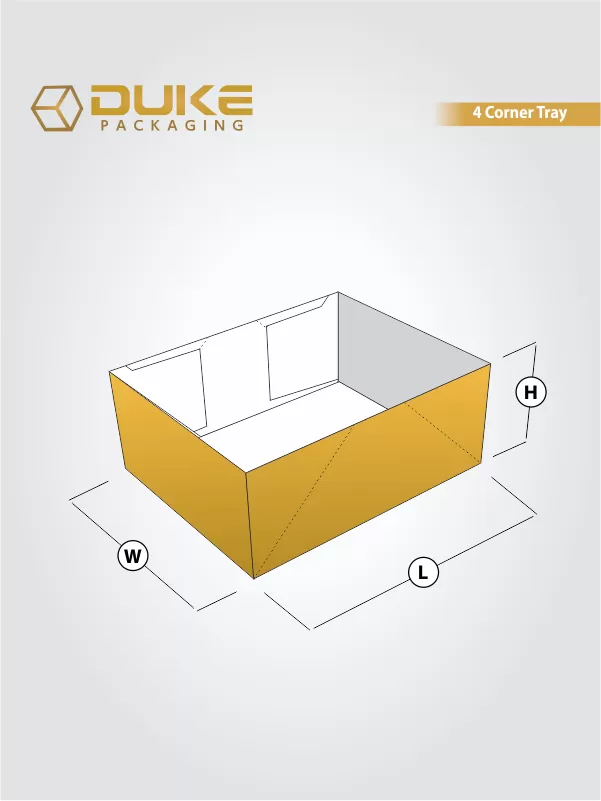 Four Corner Tray Boxes